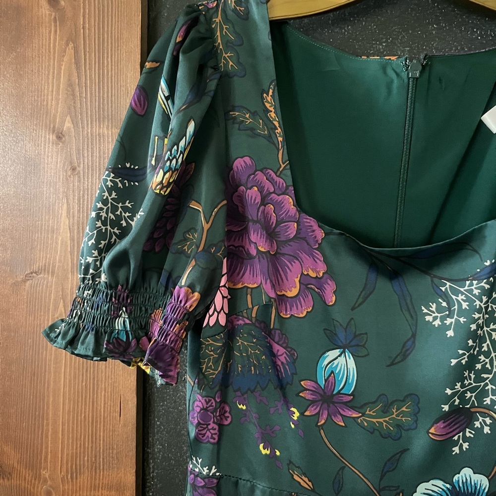 Anthropologie Hutch Maxi Dress with Puff Sleeves Floral Print - Picture 5 of 7